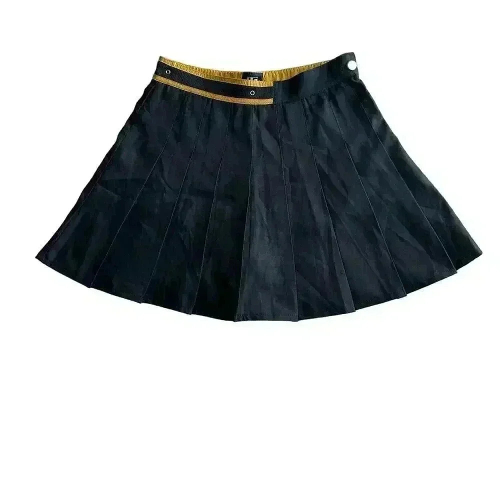 LF STORES Sport Tennis Skort Skirt Black/Yellow Size Small